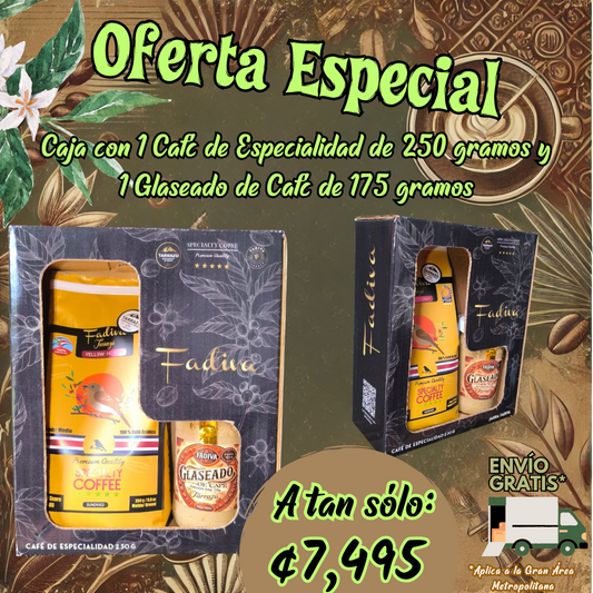 *OFERTA Café Especialidad 250g + Glaseado de Café 175g