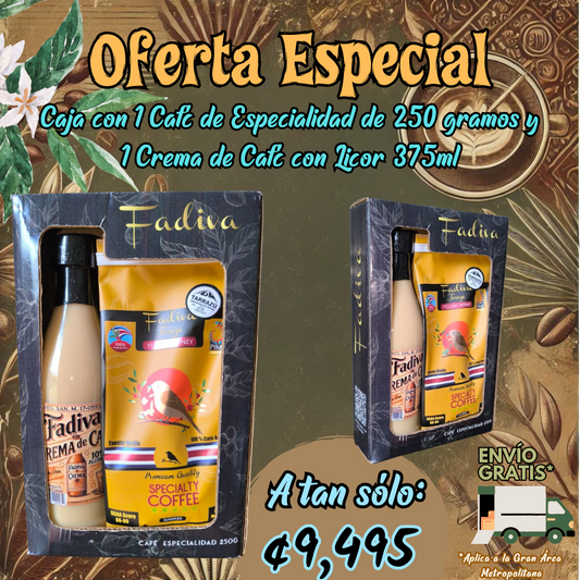 *OFERTA Café Especialidad 250g + Crema de Café 375ml